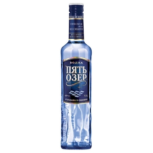 Водка "Пять Озёр" 0,5 л